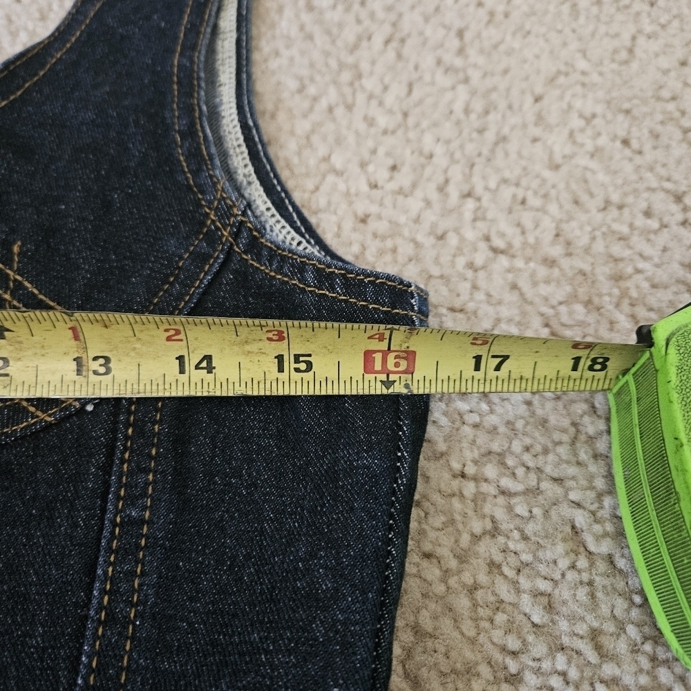 Denim Button-Up Tank Small - Picture 5 of 7